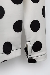 BREATHABLE POLKA DOT T-SHIRT