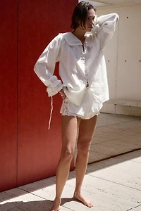EMBROIDERED LACE SHORTS