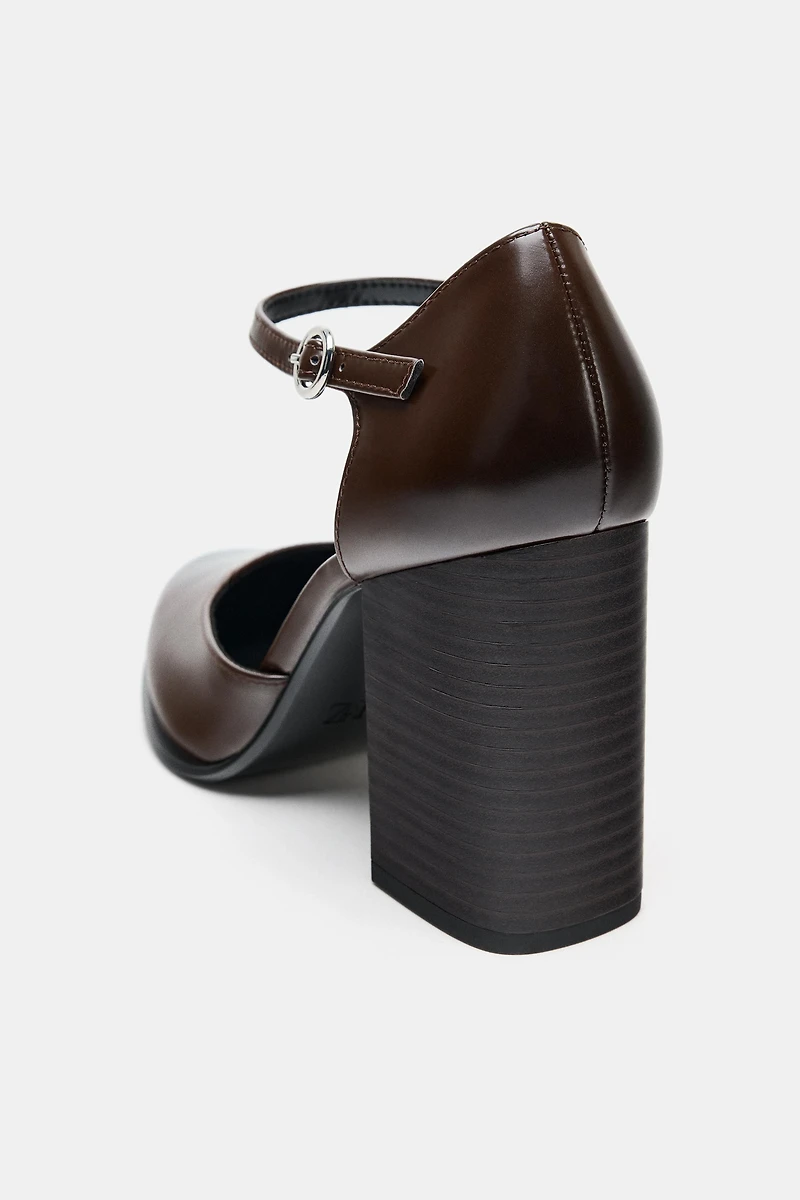 BLOCK HEEL MARY JANES