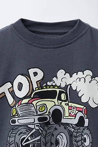 MONSTERS WHEELS © PRINTED T-SHIRT