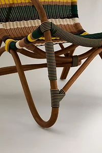 MULTICOLORED WOVEN CHAIR X COLLAGERIE