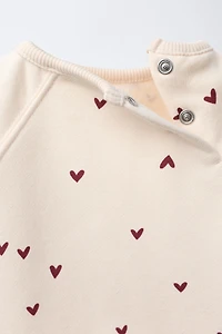 HEARTS SWEATSHIRT AND LEGGING SET