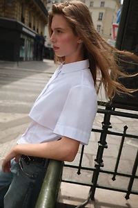 CHEMISE EN POPELINE DOUBLE ÉPAISSEUR