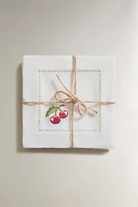 RAMIE FRUIT COASTERS (PACK OF 4)