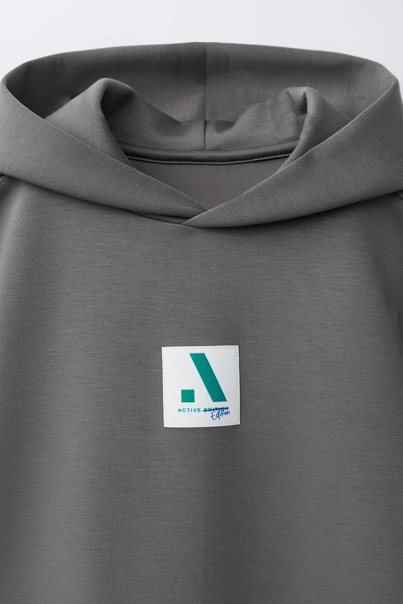 SPORTY SHORT SLEEVE MODAL HOODIE