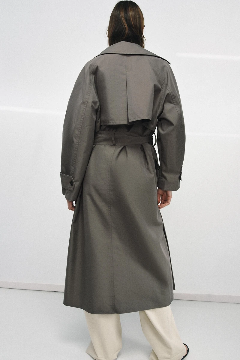 ZW COLLECTION OVERSIZED BELTED TRENCH COAT
