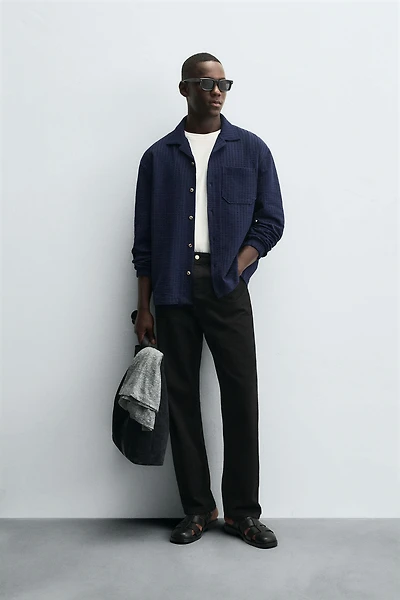 COMFORT SEERSUCKER OVERSHIRT