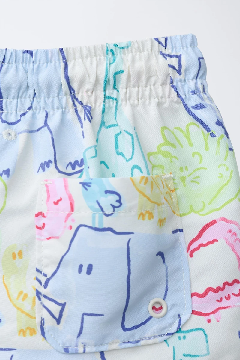 2-6 ANS/ SHORT DE BAIN ANIMAUX
