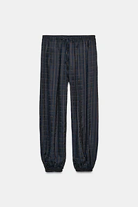 ZW COLLECTION PLAID BALLOON PANTS