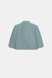 ZW COLLECTION CROPPED LINEN BLAZER