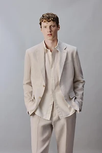 100% LINEN SUIT BLAZER