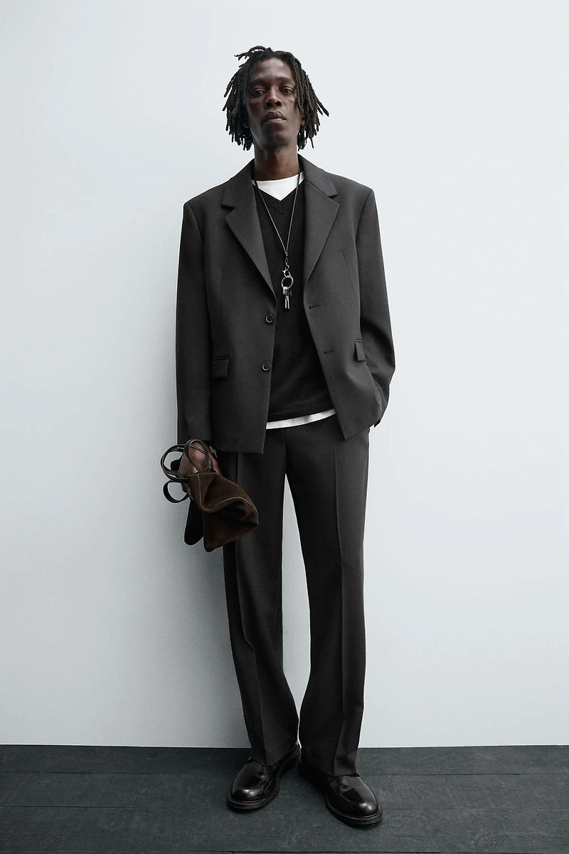 PANTALON DE COSTUME STRUCTUR