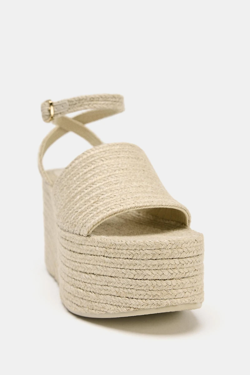 JUTE PLATFORM WEDGES
