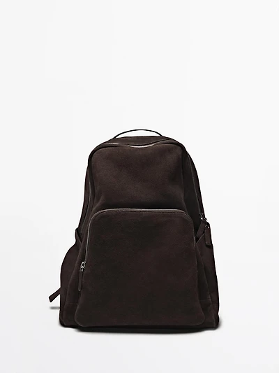 Sac à dos fermeture Éclair cuir nappa