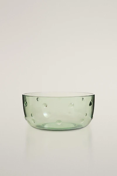 ACRYLIC BOWL WITH DOTS