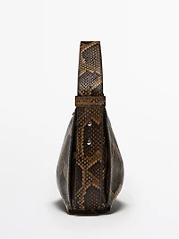 Petit sac porté épaule à imprimé animal
