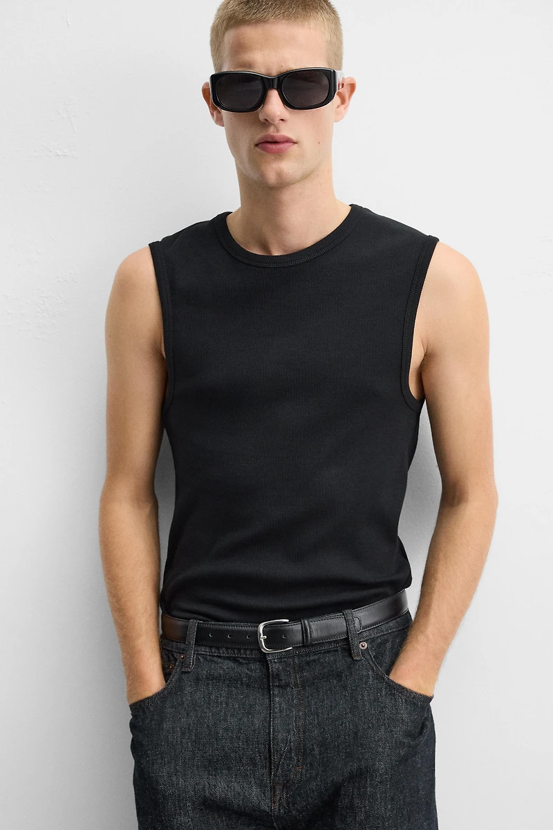 RIBBED TANK TOP