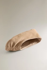 GATHERED LEATHER BALLERINA BOOTIES
