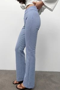 FLARE GINGHAM PANTS