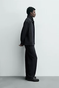 TEXTURED POCKET OVERSHIRT