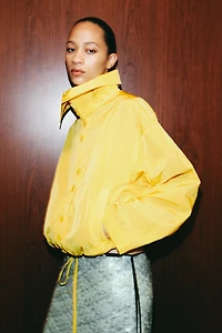 ZW COLLECTION HIGH COLLAR BOMBER JACKET