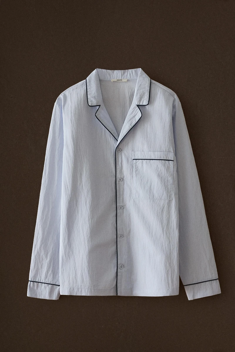 CHEMISE PASSEPOIL NOIR