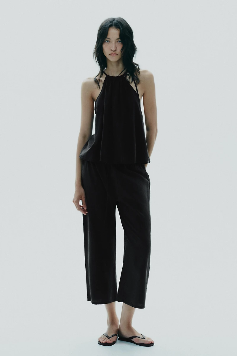 FLOWY CROP PANTS