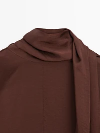 Flowing long sleeve midi dress - STUDIO