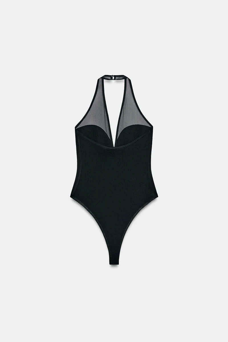 COMBINATION HALTER BODYSUIT