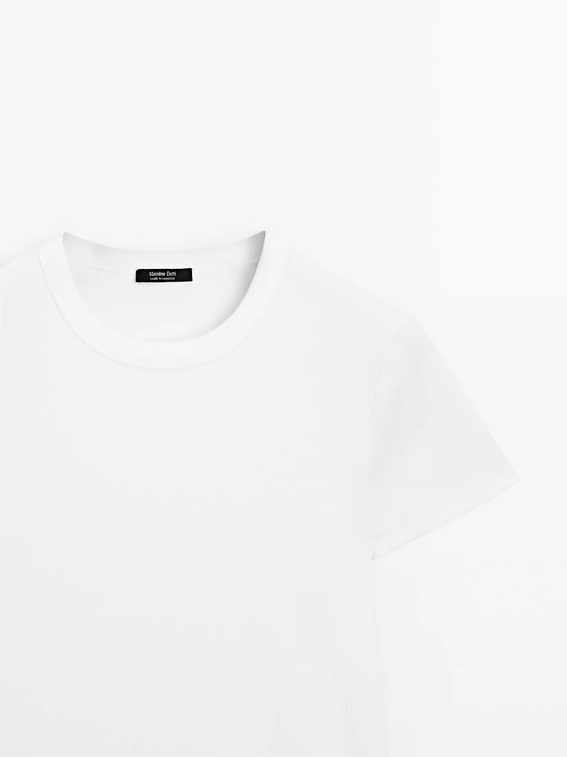 T-shirt manches courtes bord-côte heavy weight