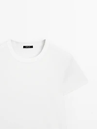 T-shirt manches courtes bord-côte heavy weight