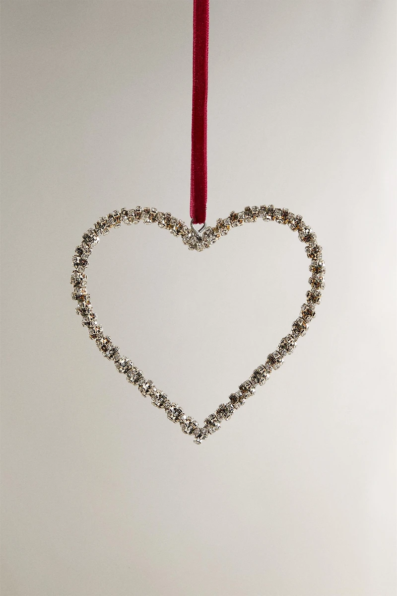 DÉCORATION SAPIN CŒUR DE NOËL À STRUCTURE