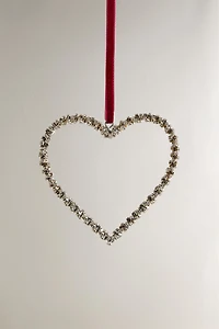 DÉCORATION SAPIN CŒUR DE NOËL À STRUCTURE