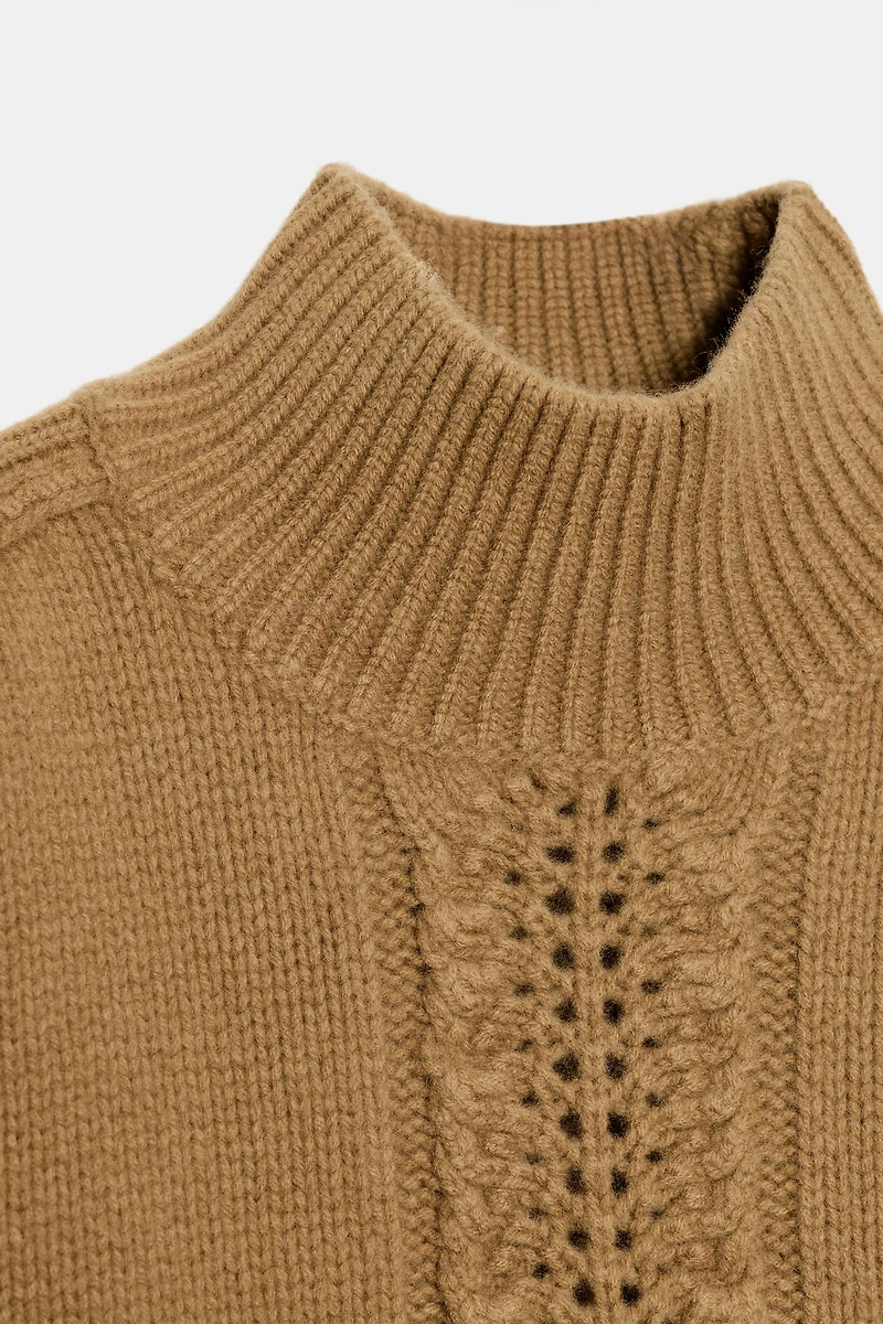 100% WOOL TEXTURED JUMPER