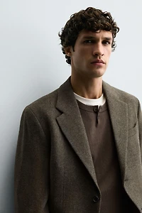 VESTE STRUCTURÉE 100% LAINE