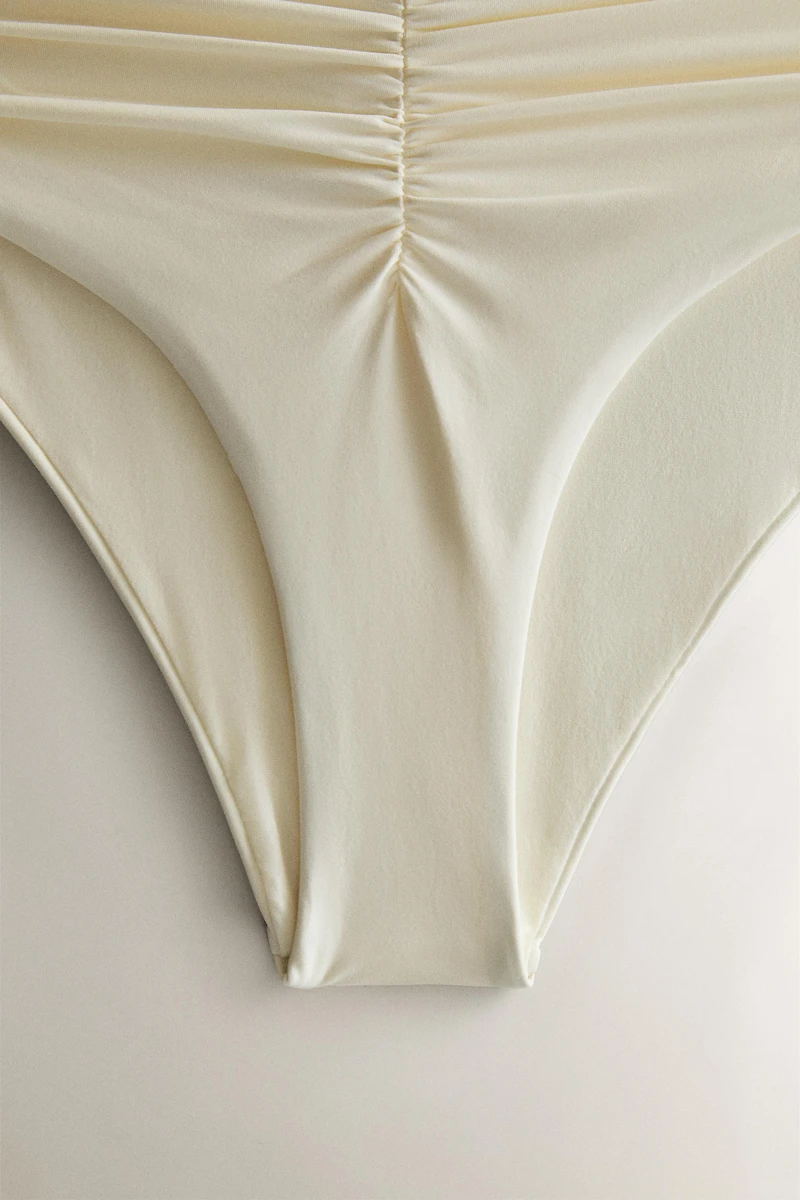 CULOTTE DE BIKINI PLAGE FRONCÉE