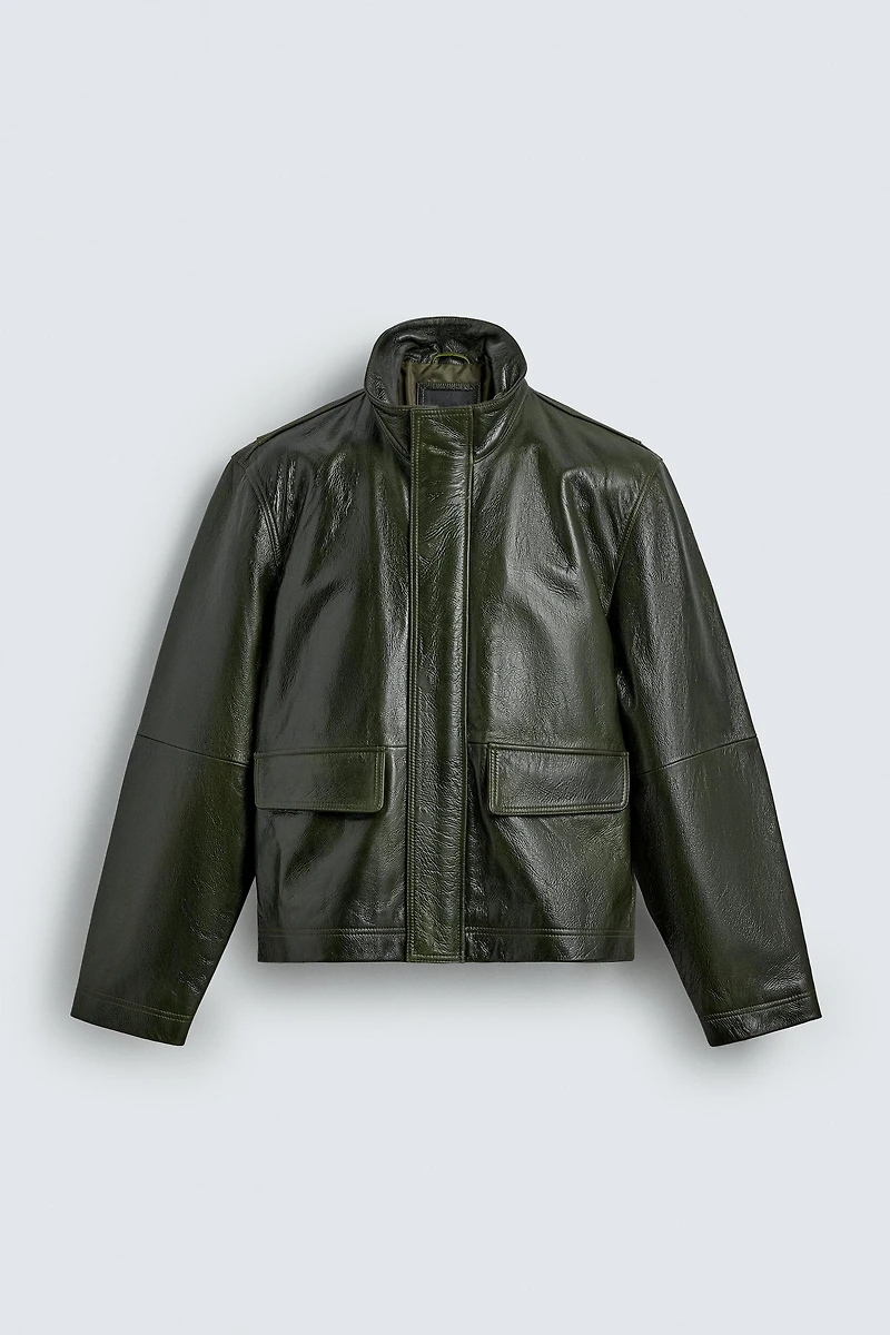 LEATHER POCKET JACKET