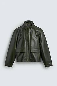 LEATHER POCKET JACKET