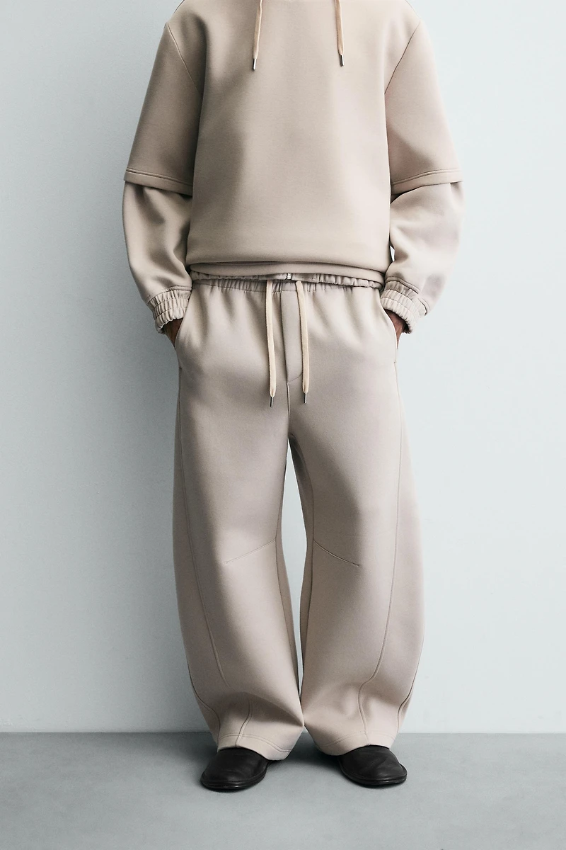 NEOPRENE LOOK BALLOON FIT PANTS