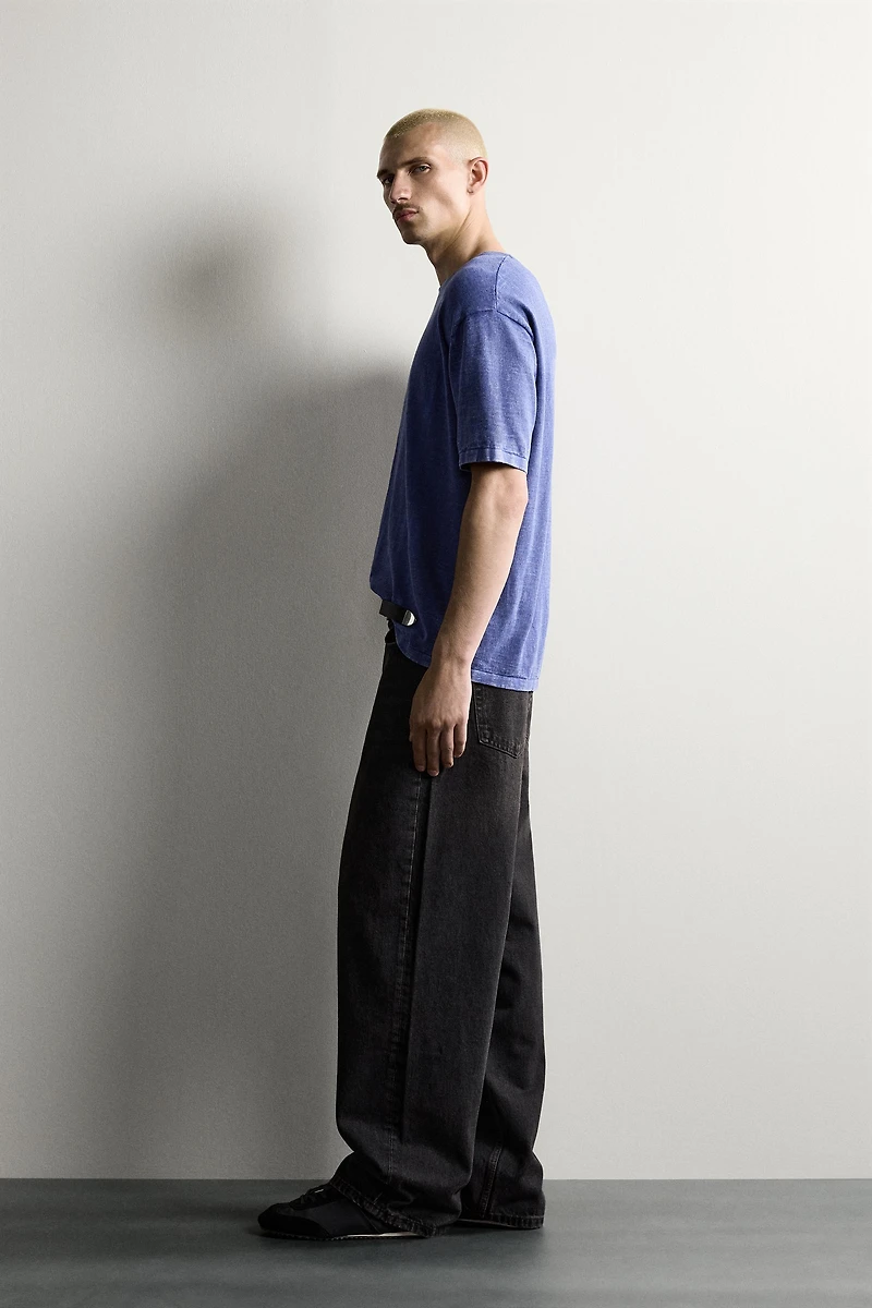 TEXTURED KNIT T-SHIRT