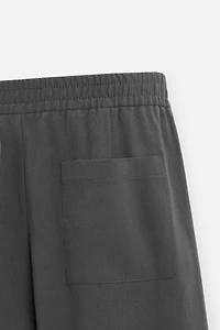 RELAXED FIT COTTON BERMUDA SHORTS