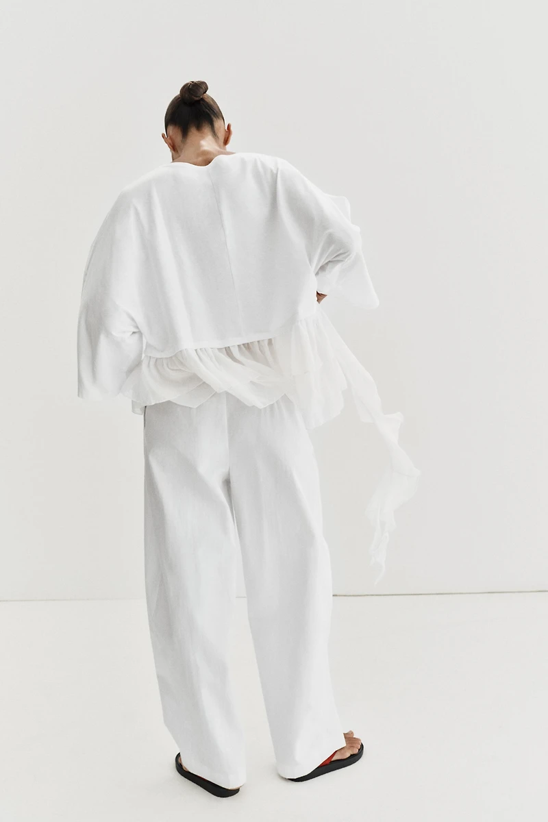 COMBINATION RUFFLE TOP