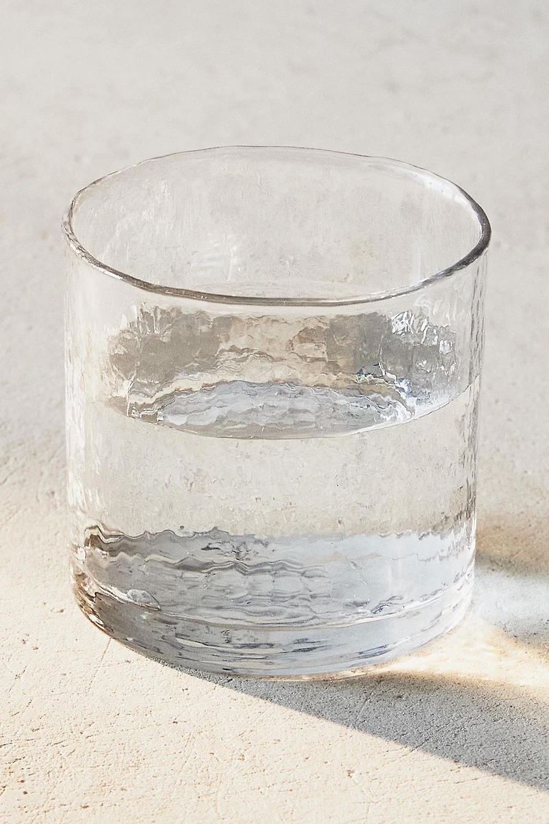 HAMMERED GLASS TUMBLER