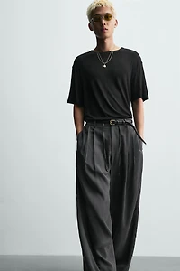 PANTALON FLUIDE À PLIS