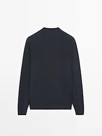 Wool and cashmere knit V-neck sweater - LIMITED