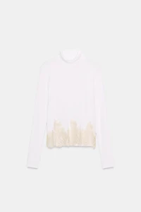 COMBINATION LACE T-SHIRT