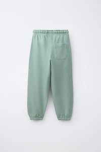 EMBROIDERED BALLOON PLUSH PANTS