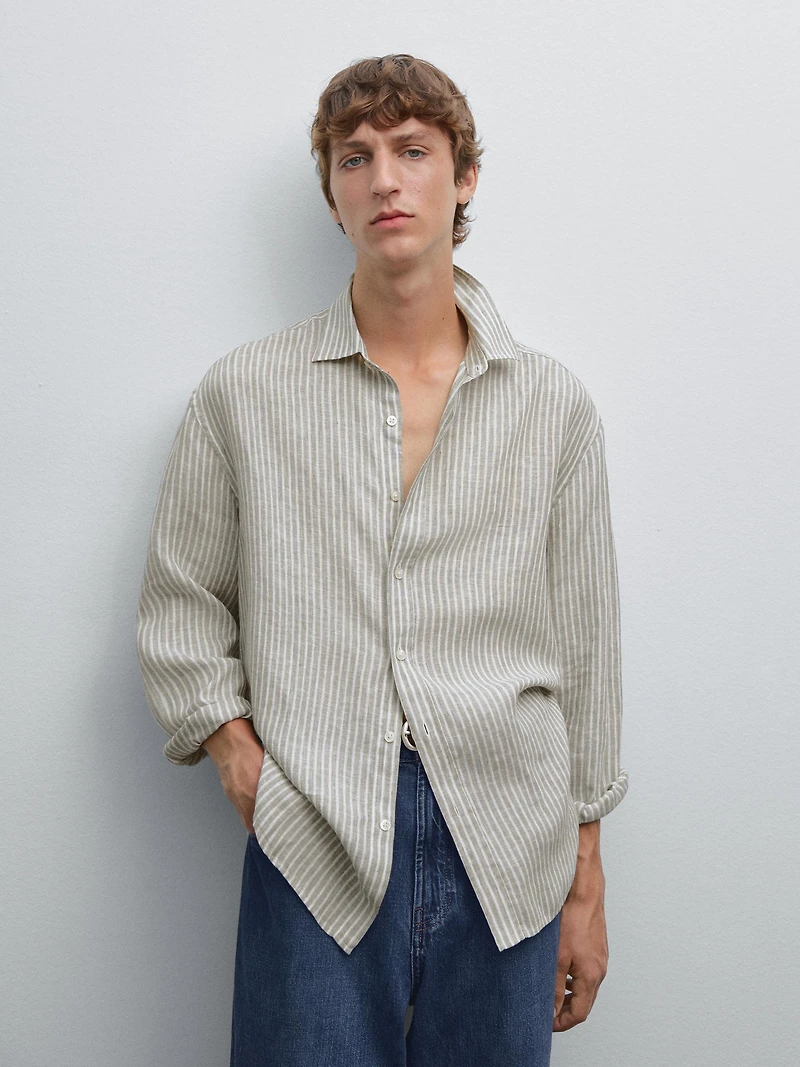 Regular fit striped shirt