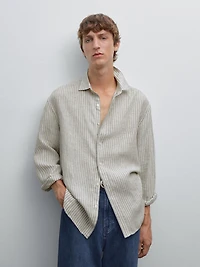 Regular fit striped shirt