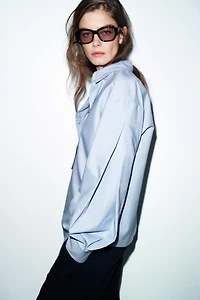 ASYMMETRIC OXFORD SHIRT